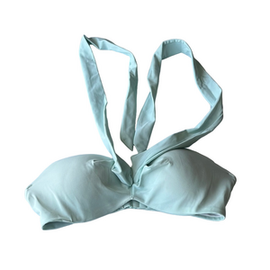 Mint Green Women's padded halter Bikini Top small